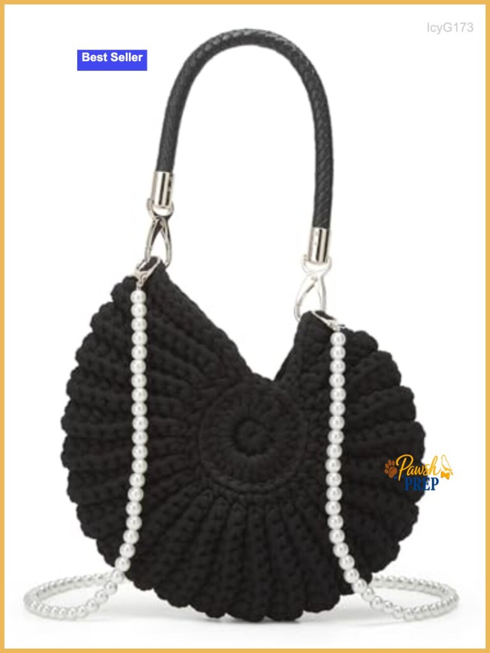 Handwoven Crochet Seashell Purse for Women | Summer Beach Bag | Boho Crossbody